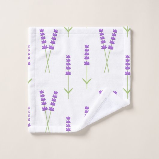 Lavendel Blume Handtücher Set (Waschlappen)