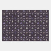 Lavendel-Blume im Lila Hintergrund Geschenkpapier Set (Vorderseite)