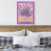 Lavendel Blume in der künstlerischen Leinwand Urne (Insitu (Schlafzimmer))