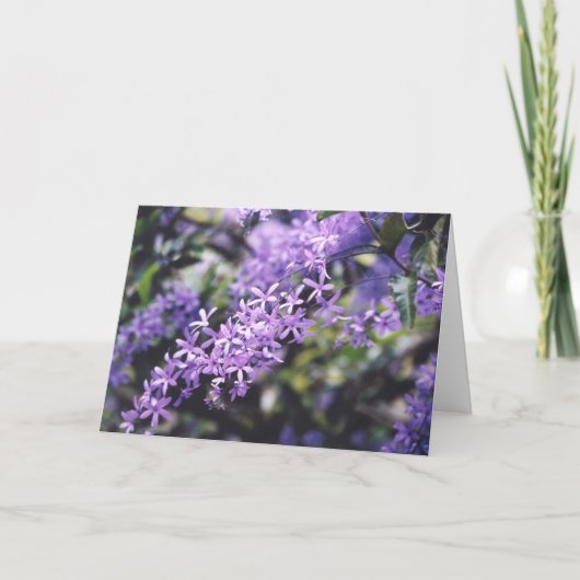 Lavendel-Blume Karte (Vorderseite)
