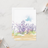 Lavendel-Blume Karte (Vorderseite/Rückseite Beispiel)
