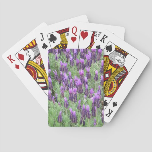 Lavendel-Blume Kartenspielen Spielkarten (Rückseite)