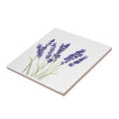 Lavendel Blume Kräuter rustikale lila Wasserfarbe Fliese (Seite)