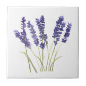 Lavendel Blume Kräuter rustikale lila Wasserfarbe Fliese (Vorderseite)