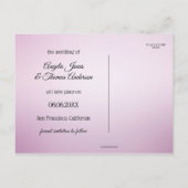 Lavendel Blume Land Save the Date Postkarte (Rückseite)