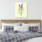 Lavendel-Blume Leinwanddruck (Insitu (Schlafzimmer))