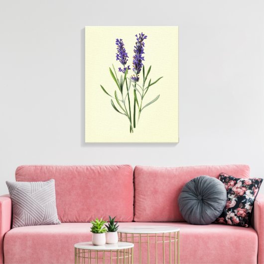 Lavendel-Blume Leinwanddruck (Insitu (Wohnzimmer))