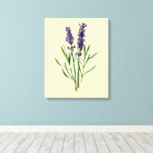 Lavendel-Blume Leinwanddruck (Insitu (Holzboden))