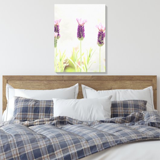 Lavendel-Blume Leinwanddruck (Insitu (Schlafzimmer))