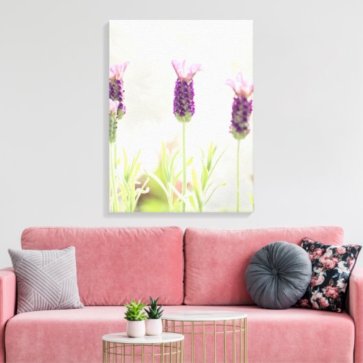 Lavendel-Blume Leinwanddruck (Insitu (Wohnzimmer))