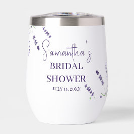 Lavendel Blume Lila Aquarellfarben-Brautparty