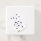 Lavendel Blume Lila Aquarellfarben-Brautparty Geschenkanhänger (Beispiel)