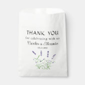 Lavendel Blume Lila Blumenhochzeit Geschenktütchen (Vorderseite)