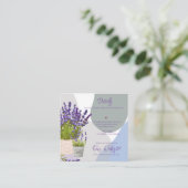 Lavendel Blume Lila Blumenzeitsdetails Begleitkarte (Stehend Vorderseite)