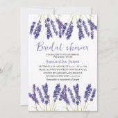 Lavendel Blume Lila Brautparty Einladung (Vorderseite)