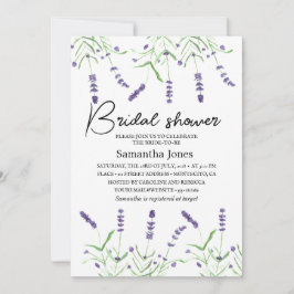 Lavendel Blume Lila Brautparty Einladung