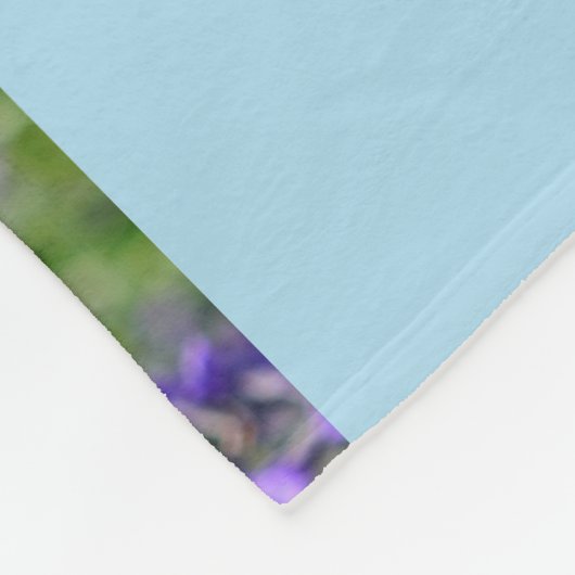 Lavendel Blume Lila Fleecedecke (Ecke)