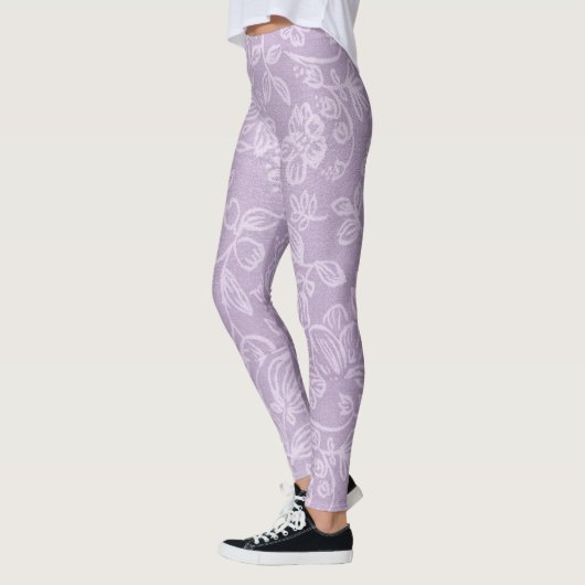 Lavendel Blume Lila Leggings (Links)