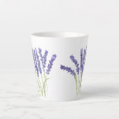 Lavendel-Blume Lila Milchtasse (Vorderseite)