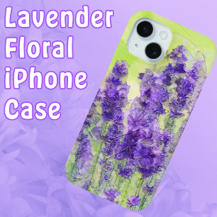 Lavendel Blume Lila Wasserfarben Case-Mate iPhone Hülle