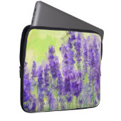 Lavendel Blume Lila Wasserfarben Laptopschutzhülle (Vorne Rechts)