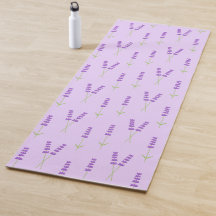 Lavendel Blume lila Yoga Mat