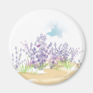 Lavendel-Blume Magnet