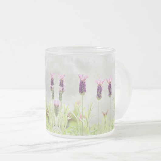Lavendel-Blume Mattglastasse (VorderseiteRechts)