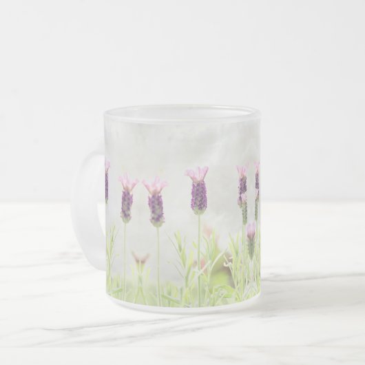 Lavendel-Blume Mattglastasse (Vorderseite Links)