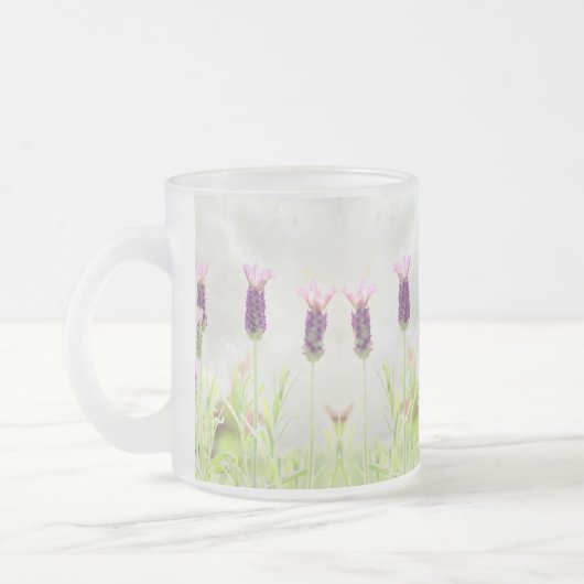 Lavendel-Blume Mattglastasse (Links)
