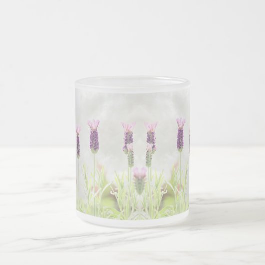 Lavendel-Blume Mattglastasse (Mittel)