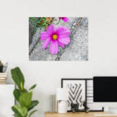 Lavendel-Blume mit inspirierenden Zitaten Poster (Heimbüro)