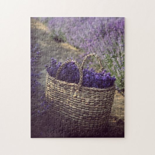 Lavendel Blume mit vollem Beutel von Blume Puzzle (Vertikal)