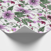 Lavendel-Blume nahtlos Geschenkpapier (Ecke)