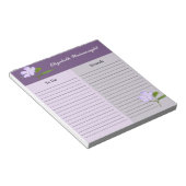 Lavendel-Blume Notizblock (angewinkelt)