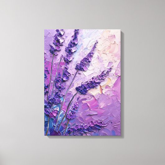 Lavendel Blume Ölgemälde Leinwanddruck (Vorderseite)