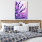 Lavendel Blume Ölgemälde Leinwanddruck (Insitu (Schlafzimmer))
