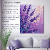 Lavendel Blume Ölgemälde Leinwanddruck
