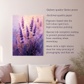 Lavendel Blume Ölgemälde Leinwanddruck