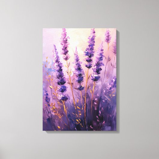 Lavendel Blume Ölgemälde Leinwanddruck (Vorderseite)