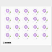 Lavendel Blume Personalisiert Stickers (Blatt)