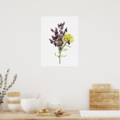 Lavendel-Blume Poster (Küche)