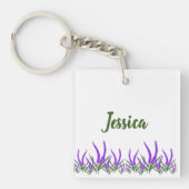 Lavendel-Blume Schlüsselanhänger (Vorderseite)