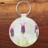Lavendel-Blume Schlüsselanhänger (Vorderseite)