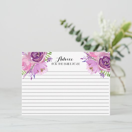 Lavendel Blume Schöne Blumenberater Karten (Stehend Vorderseite)