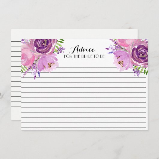 Lavendel Blume Schöne Blumenberater Karten (Vorne/Hinten)