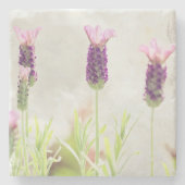 Lavendel-Blume Steinuntersetzer (Vorderseite)
