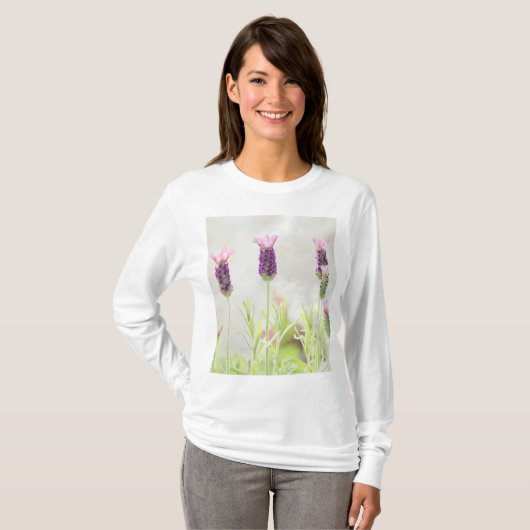 Lavendel-Blume T-Shirt (Vorne ganz)