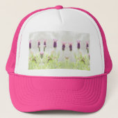 Lavendel-Blume Truckerkappe (Vorderseite)