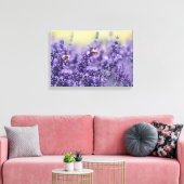 Lavendel-Blume und Bienen Leinwanddruck (Insitu (Wohnzimmer))